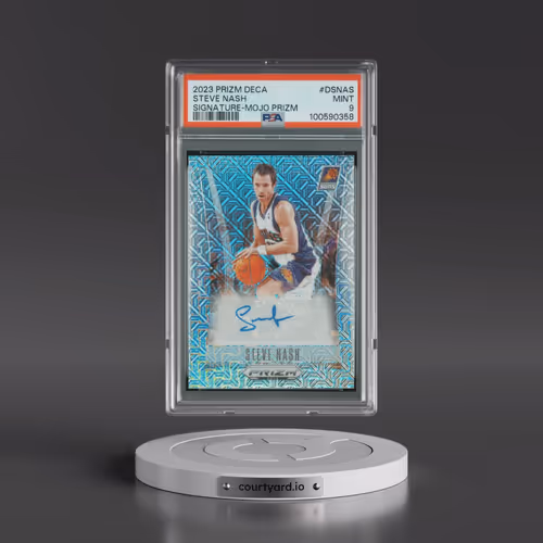 2023 Panini Prizm Deca Signatures #DSNAS Steve Nash - Mojo Prizm (PSA 9 MINT)