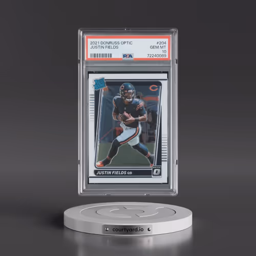 2021 Panini Donruss Optic #204 Justin Fields (PSA 10 GEM MINT)