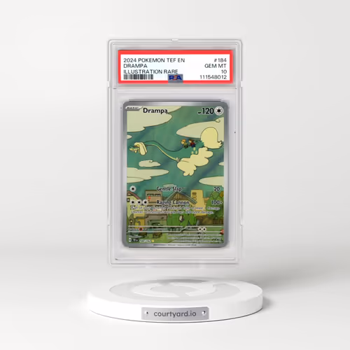 2024 Pokémon Tef EN-Temporal Forces #184 Drampa - Illustration Rare (PSA 10 GEM MINT)
