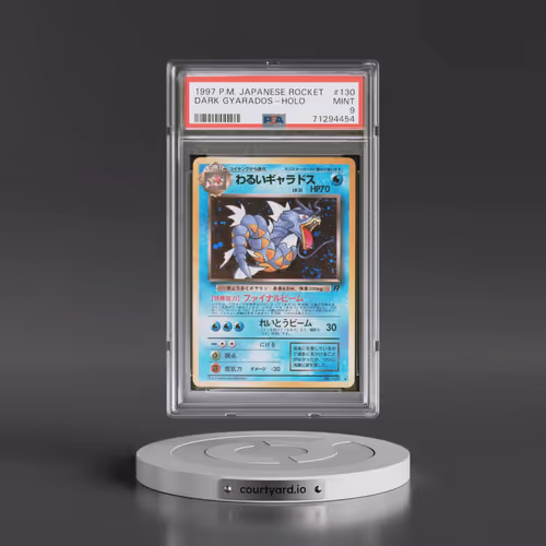 1997 Pokémon Rocket #130 Dark Gyarados - Holo (PSA 9 MINT)