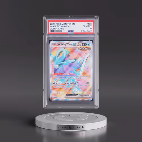 2024 Pokémon Tef EN-Temporal Forces #189 Walking Wake EX - Holo Ultra Rare (PSA 10 GEM MINT)
