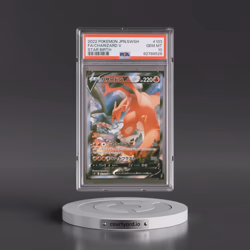 2022 Pokémon Sword & Shield Star Birth #103 Charizard V - Holo Full Art (PSA 10 GEM MINT)