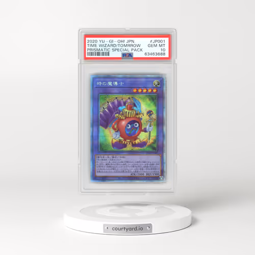 2020 YU-GI-Oh! Japanese VP20-Prismatic Special Pack #JP001 Time Wizard of Tomorrow (PSA 10 GEM MINT)