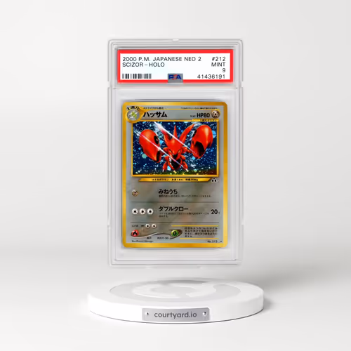 2000 Pokémon Neo 2 #212 Scizor - Holo (PSA 9 MINT)