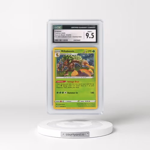 2020 Pokémon Sword & Shield #014 Rillaboom - Holo Cosmos Fall 2020 Collector Chest (CGC 9.5 MINT+)