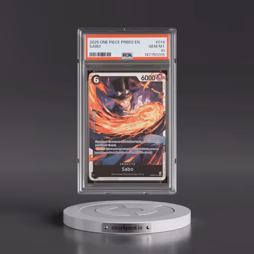 2025 One Piece PRB02-Premium Booster -One Piece Card the Best- Vol.2 #014 Sabo (PSA 10 GEM MINT)
