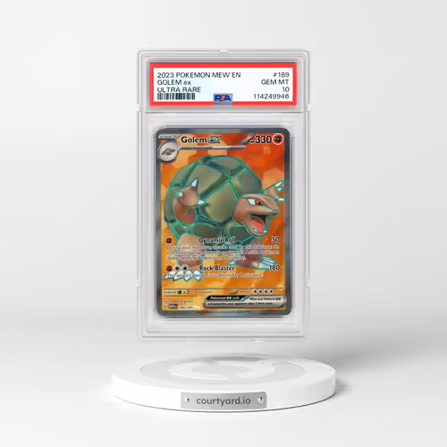 2023 Pokémon Mew EN-151 #189 Golem EX - Holo Ultra Rare (PSA 10 GEM MINT)