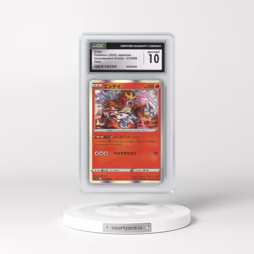 2022 Incandescent Arcana #014/068 Entei - Holo (CGC 10 GEM MINT)