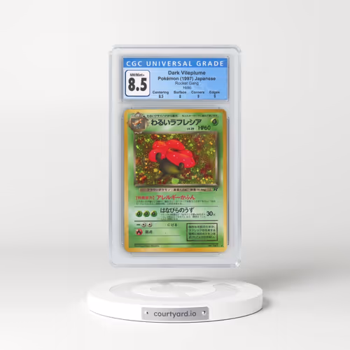 1997 Rocket Gang #45 Dark Vileplume - Holo (CGC 8.5 NM-MT+)