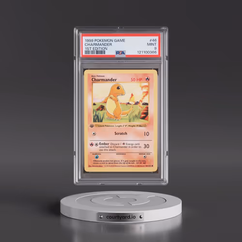 1999 Pokémon Game #46 Charmander - 1st Edition (PSA 9 MINT)