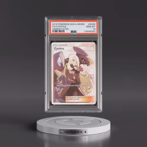 2019 Pokémon Sun & Moon Hidden Fates #SV82 Cynthia - Full Art (PSA 10 GEM MINT)