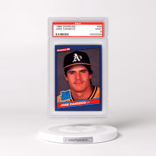 1986 Donruss #39 Jose Canseco (PSA 9 MINT)