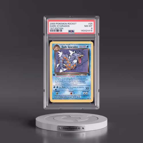 2000 Pokémon Rocket #25 Dark Gyarados - 1st Edition (PSA 8 NM-MT)