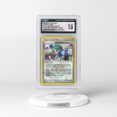 2007 Secret Wonders #125/132 Roseanne's Research - Crosshatch Holo (Cross. Holo) Pokémon League (CGC 10 GEM MINT)