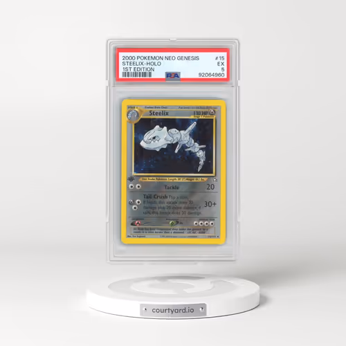 2000 Pokémon Neo Genesis #15 Steelix - 1st Edition Holo (PSA 5 EX)