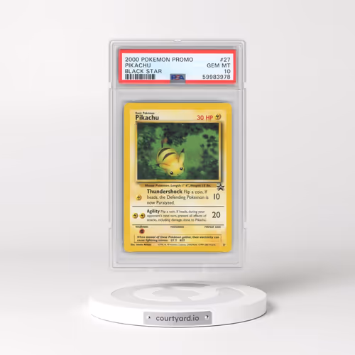2000 Pokémon Promo Black Star #27 Pikachu (PSA 10 GEM MINT)