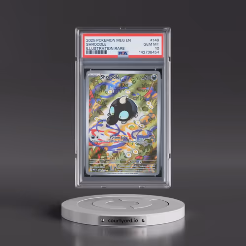 2025 Pokémon Meg EN-Mega Evolution #149 Shroodle - Illustration Rare (PSA 10 GEM MINT)