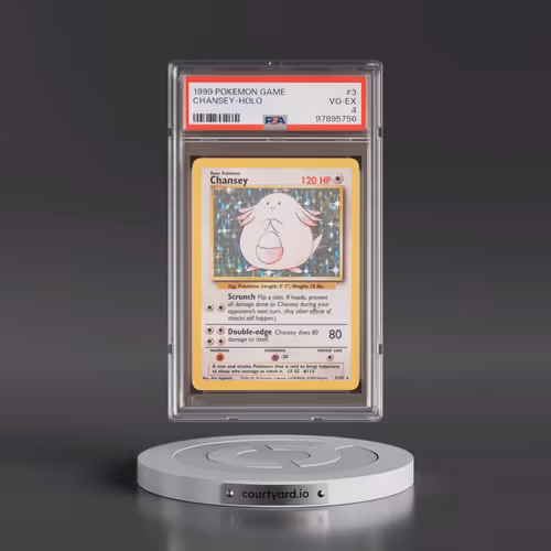 1999 Pokémon Game #3 Chansey - Holo (PSA 4 VG-EX)