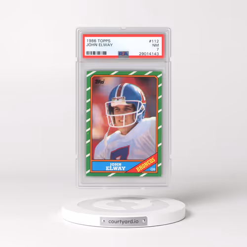 1986 Topps #112 John Elway (PSA 7 NM)