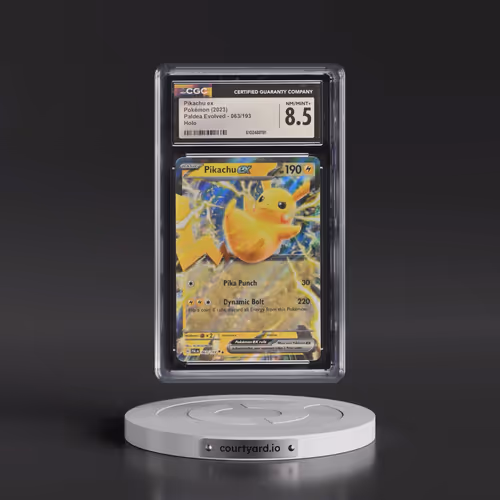 2023 Paldea Evolved - PAL EN #063/193 Pikachu ex - Holo (CGC 8.5 NM-MT+)