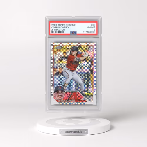 2023 Topps Chrome #95 Corbin Carroll - X-Fractor (PSA 8 NM-MT)