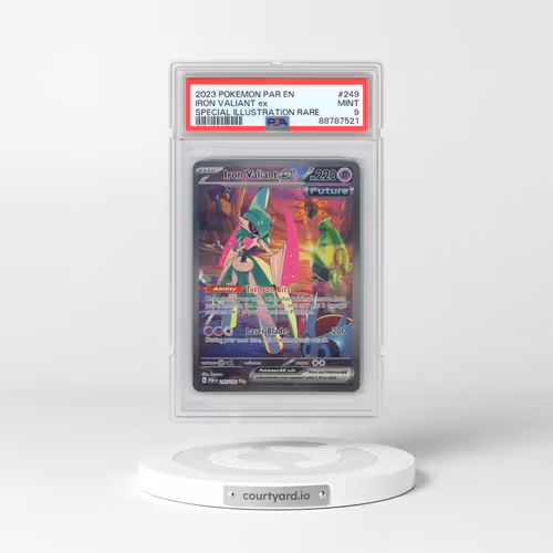 2023 Pokémon Par EN-Paradox Rift #249 Iron Valiant EX - Holo Special Illustration Rare (PSA 9 MINT)