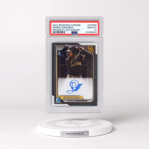2024 Bowman Chrome Prospect Autographs #CPARS Romeo Sanabria (PSA 10 GEM MINT)