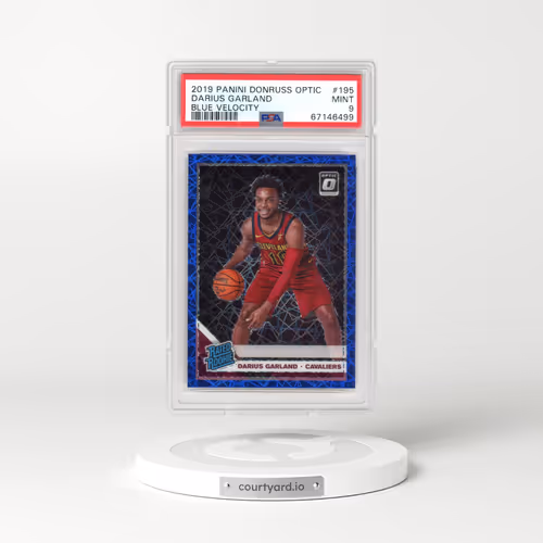 2019 Panini Donruss Optic #195 Darius Garland - Blue Velocity (PSA 9 MINT)