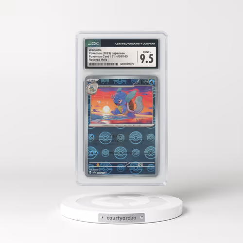 2023 Japanese Pokémon 151 #8 Wartortle - Holo Poke Ball Reverse Holo (CGC 9.5 MINT+)