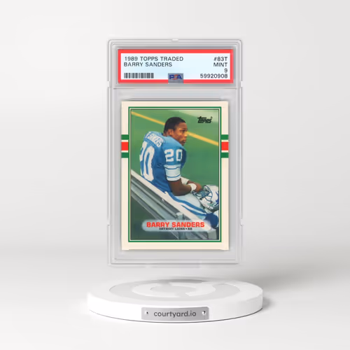 1989 Topps Traded #83T Barry Sanders (PSA 9 MINT)