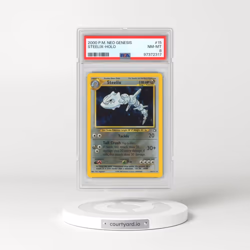 2000 Pokémon Neo Genesis #15 Steelix - Holo (PSA 8 NM-MT)