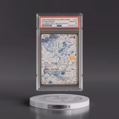 2021 Pokémon Celebrations Classic Collection #113 Reshiram - Full Art (PSA 10 GEM MINT)
