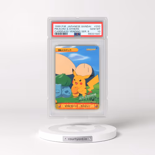 1999 Pokémon Bandai Carddass Vending Series 8 #293 Pikachu & Others (PSA 10 GEM MINT)