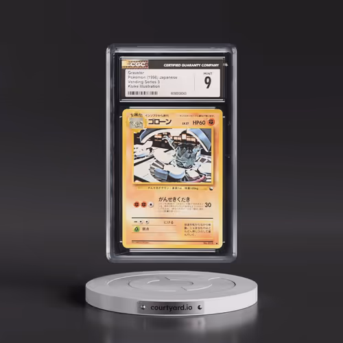 1998 Vending Series 3 (Pokeball Symbol. Glossy) Graveler - Koike Illustration (CGC 9 MINT)