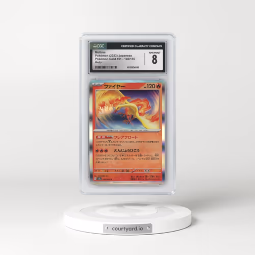 2023 Pokémon Card 151 #146/165 Moltres - Holo (CGC 8 NM-MT)