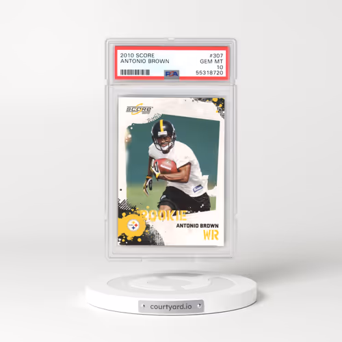 2010 Score #307 Antonio Brown (PSA 10 GEM MINT)