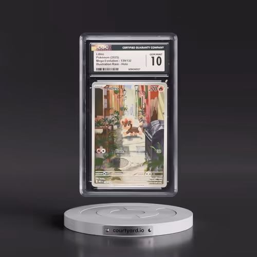 2025 Pokémon Meg EN-Mega Evolution #139 Litleo - Illustration Rare (CGC 10 GEM MINT)