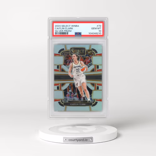 2024 Panini Select WNBA #72 Caitlin Clark - Silver Prizm (PSA 10 GEM MINT)