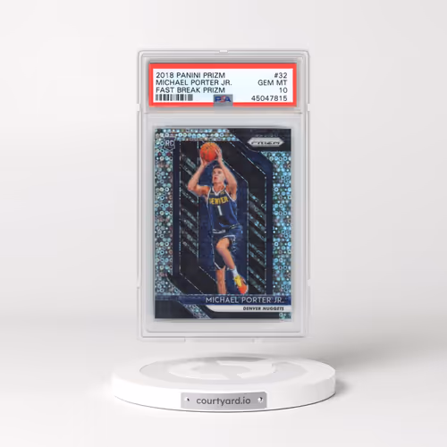 2018 Panini Prizm #32 Michael Porter Jr. - Fast Break Prizm (PSA 10 GEM MINT)