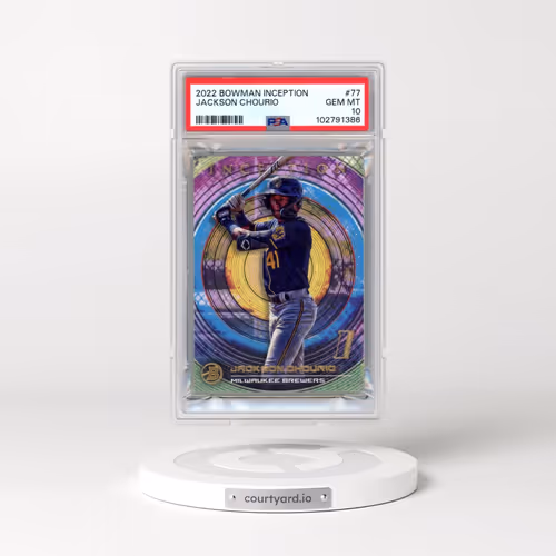 2022 Bowman Inception #77 Jackson Chourio (PSA 10 GEM MINT)