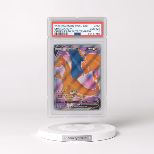 2020 Pokémon Swsh Black Star Promo #050 Charizard V - Holo Champion's Path Elite Trainer Box (PSA 10