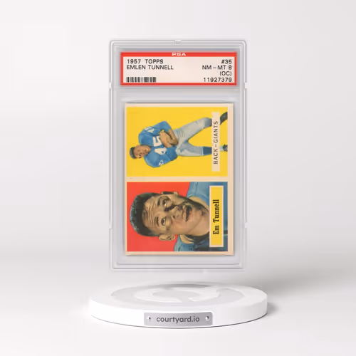 1957 Topps #35 Emlen Tunnell (PSA 8 NM-MT)