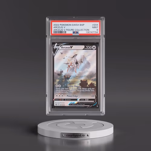 2022 Pokémon Swsh Black Star Promo #204 Arceus V - Holo Arceus V Figure Collection (PSA 9 MINT)