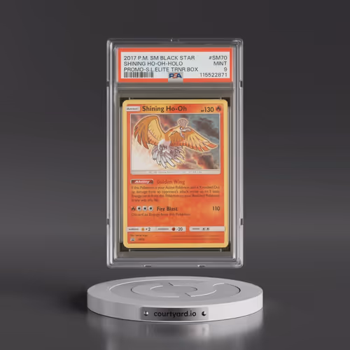 2017 Pokémon SM Black Star Promo #SM70 Shining HO-Oh - Holo Holo Shining Legends Elite Trainer Box (