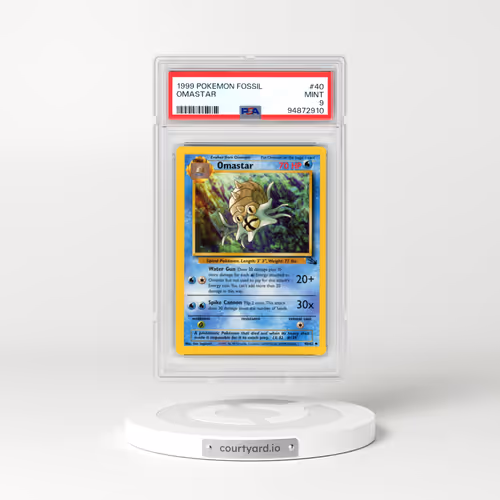 1999 Pokémon Fossil #40 Omastar (PSA 9 MINT)