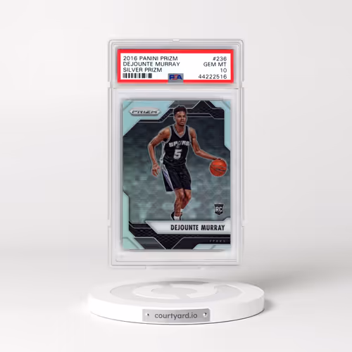 2016 Panini Prizm #236 Dejounte Murray - Silver Prizm (PSA 10 GEM MINT)