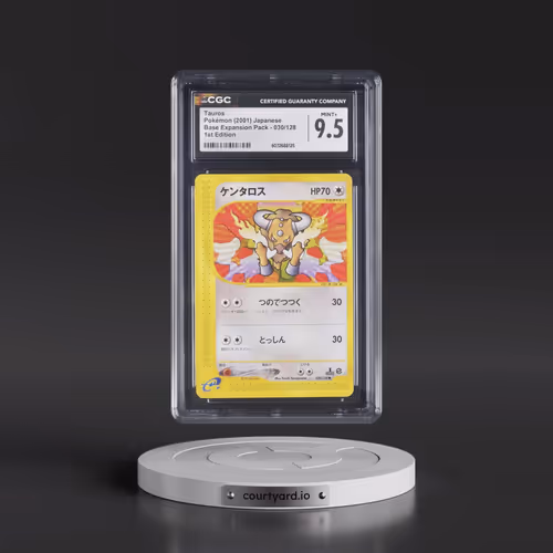 2001 Base Expansion Pack #030/128 Tauros - 1st Edition (CGC 9.5 MINT+)