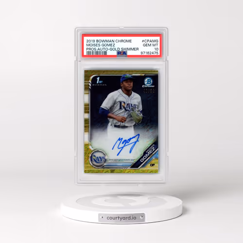 2019 Bowman Chrome Prospects Autographs #CPAMG Moises Gomez - Gold Shimmer (PSA 10 GEM MINT)