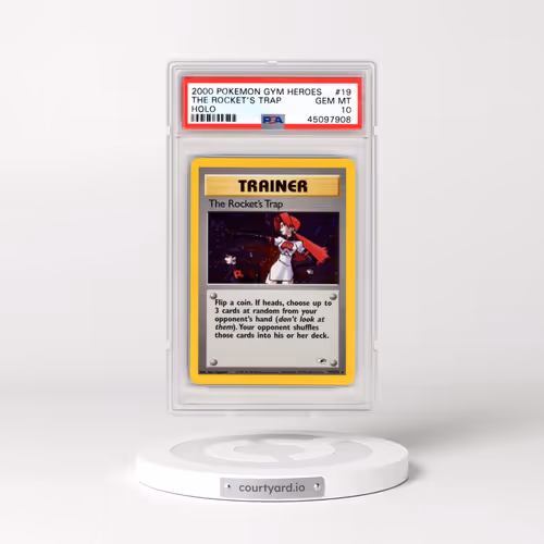 2000 Pokémon Gym Heroes #19 The Rocket's Trap - Holo (PSA 10 GEM MINT)