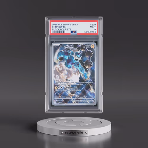 2025 Pokémon Svp EN-SV Black Star Promo #209 Thundurus - Black Bolt Elite Trainer Box (PSA 9 MINT)